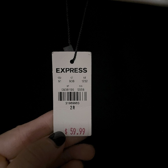 Express High Waisted Black Balloon Leg Jeans Size 2 - Picture 4 of 5